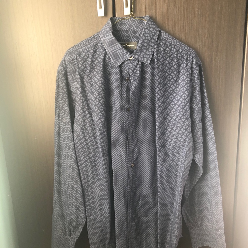 Ferragamo Patterned Dress Shirt